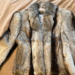 REAL Rabbit Fur Coat NEW!!!
